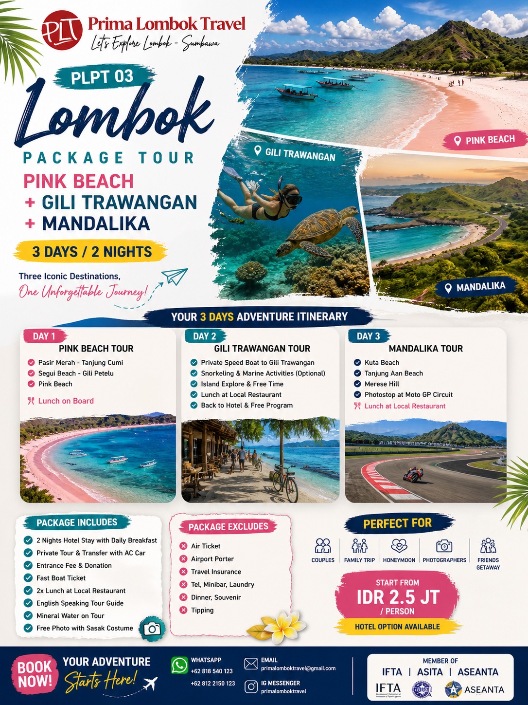 Lombok Tour Package PLPT 03