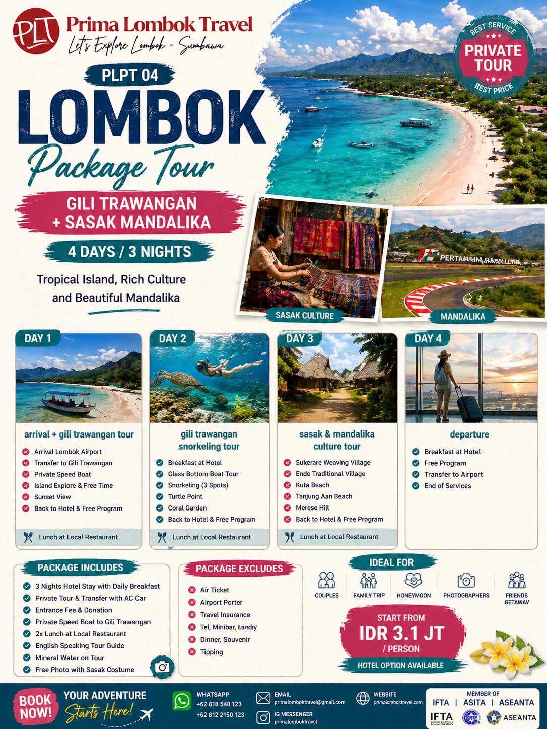 Lombok Tour Package PLPT 04